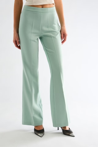 Pantalon taille haute - Vert d’eau