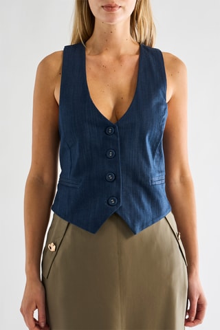 Gilet de costume - Bleu pétrole