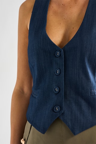 Gilet de costume - Bleu pétrole