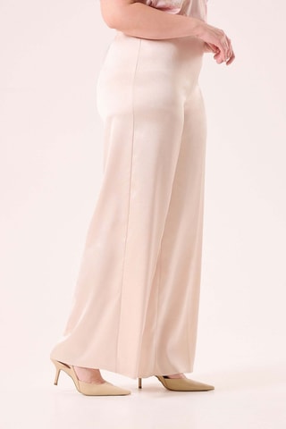 Pantalon taille haute - Beige