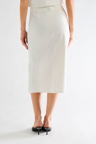 Jupe midi - Blanc