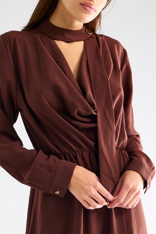 Robe patineuse - Marron