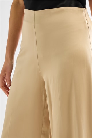 Pantalon taille haute - Beige