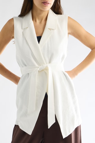 Veste sans manches - Blanc
