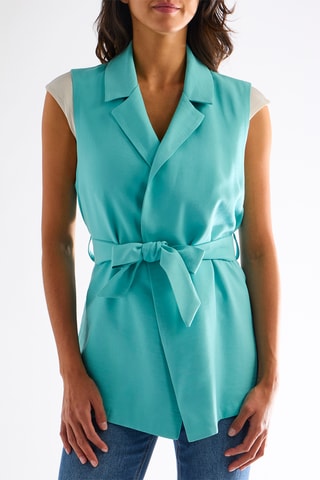 Veste sans manches - Turquoise