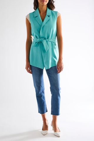 Veste sans manches - Turquoise
