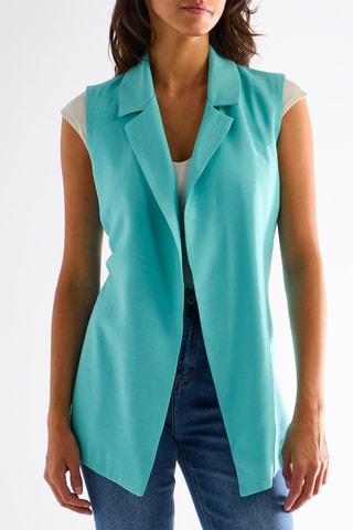 Veste sans manches - Turquoise