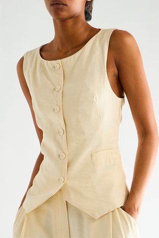 Gilet de costume - Ivoire