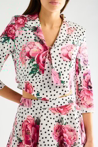 Veste - Fuchsia et blanc