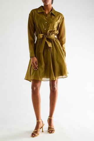 Robe chemise - Vert olive