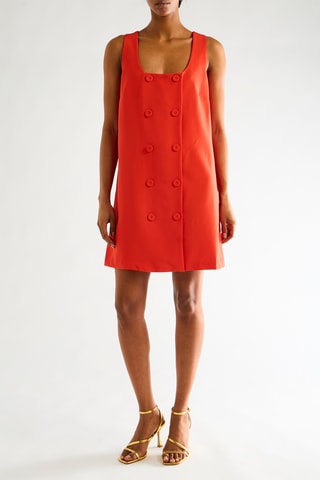 Robe droite - Orange