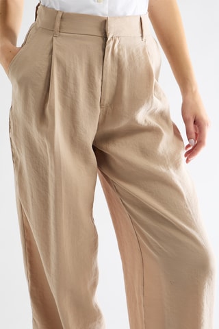 Pantalon taille haute - Beige