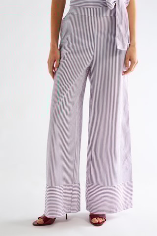 Pantalon taille haute - Bordeaux