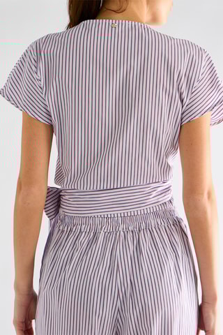 Crop top portefeuille - Bordeaux