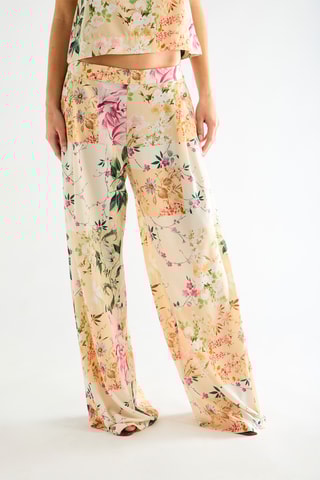 Pantalon - Ecru et vert