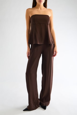 Top bustier - Marron foncé