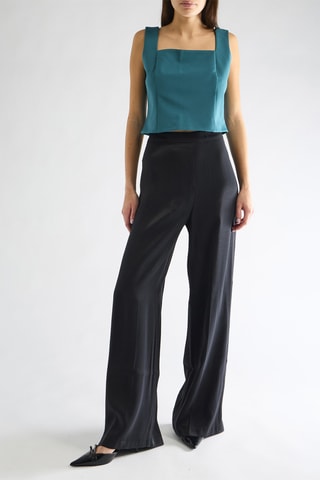 Pantalon taille haute - Noir