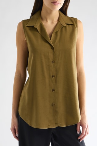 Chemisier sans manches - Kaki