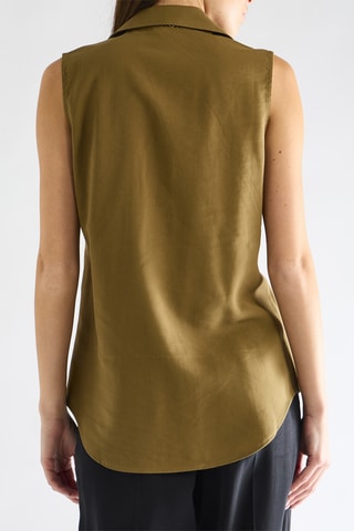 Chemisier sans manches - Kaki