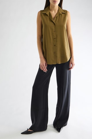 Chemisier sans manches - Kaki