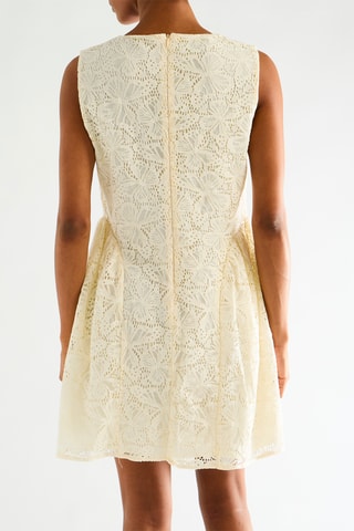 Robe patineuse en dentelle - Ivoire