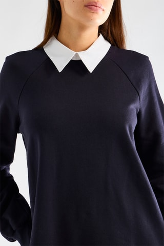 Robe trompe-l'œil - Bleu marine