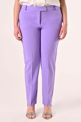 Pantalon taille haute - Violet