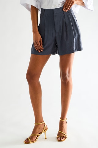 Short taille haute - Bleu foncé