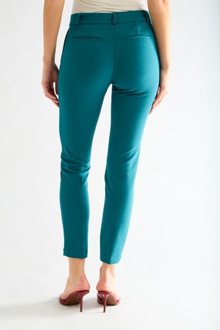 Pantalon slim - Vert canard