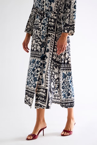 Robe chemise - Noir et écru