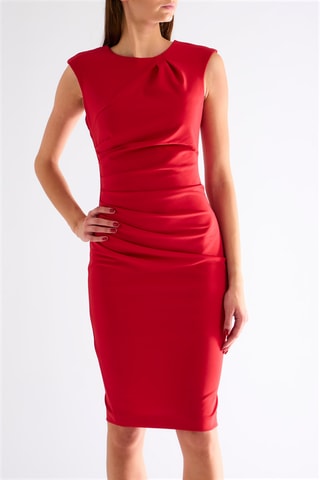 Robe fourreau - Rouge