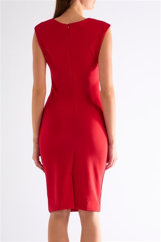 Robe fourreau - Rouge