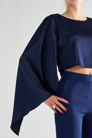 Crop top - Bleu marine