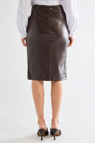 Jupe droite - Marron