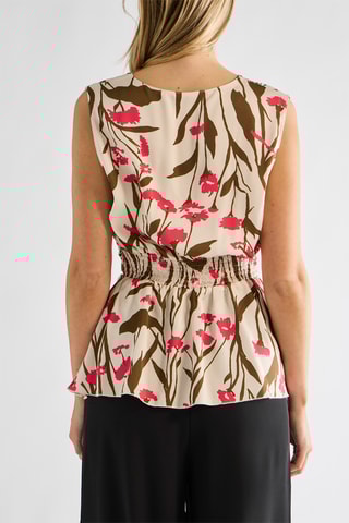 Blouse - Fuchsia et écru