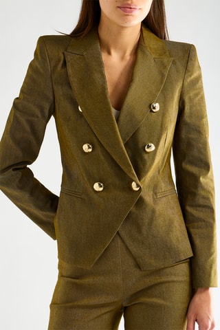 Veste en jean - Kaki