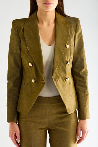 Veste en jean - Kaki