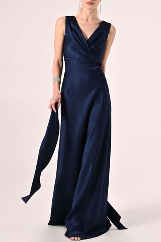 Robe longue - Bleu marine