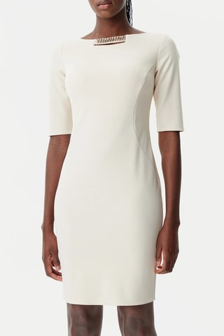 Robe fourreau - Beige