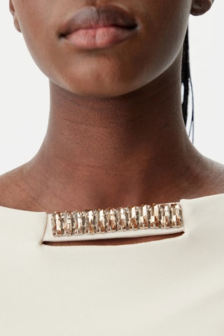 Robe fourreau - Beige