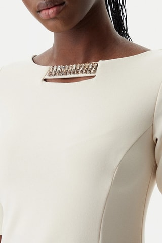 Robe fourreau - Beige