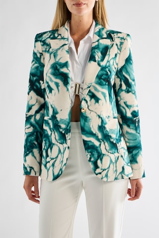 Blazer - Vert émeraude et blanc