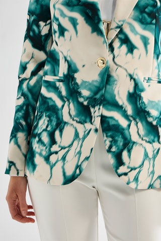 Blazer - Vert émeraude et blanc