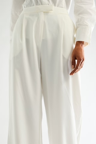 Pantalon taille haute - Blanc