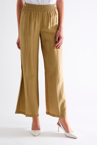 Pantalon taille haute - Beige