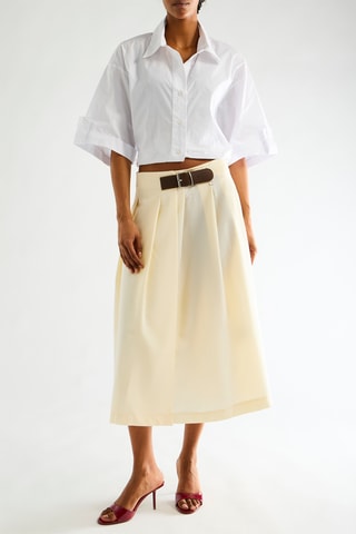 Jupe plissée - Blanc