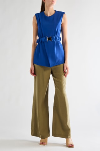 Blouse sans manches - Bleu électrique