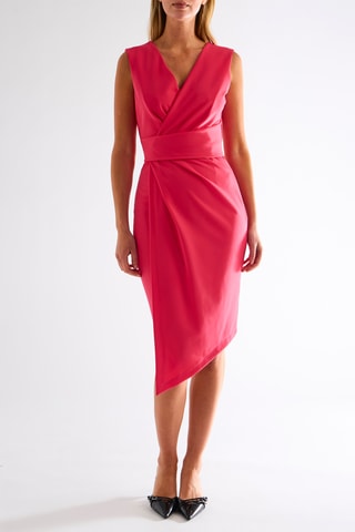 Robe portefeuille - Fuchsia