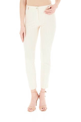 Pantalon 7/8 taille haute - Beige