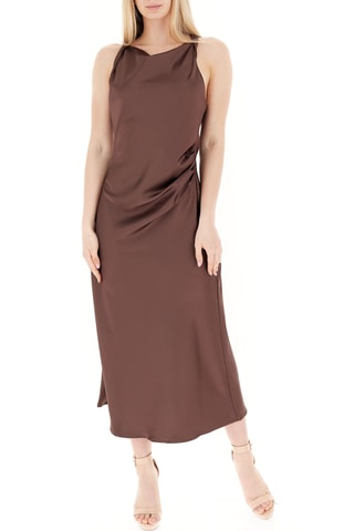 Robe droite - Marron